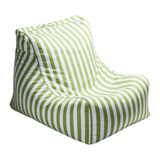 50 Most Por Striped Bean Bag Chairs For 2018 Houzz Ja Casual Living Ponce Outdoor Patio Bean Bag Chair Lime Green Stripes