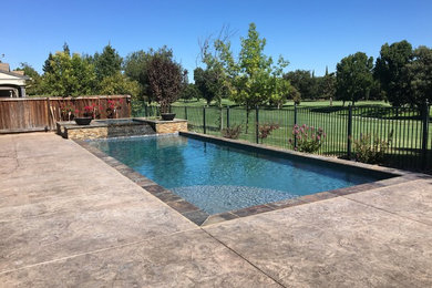 Inspiration for a modern pool remodel in Sacramento
