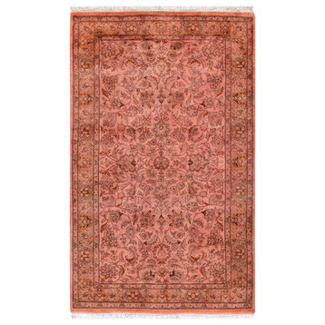 Fine Vibrance, One-of-a-Kind Hand-Knotted Area Rug Pink, 3' 2" x 5' 3"