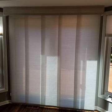 Panel Track Shades for sliding glass doors - An Alternative To Vertical Blinds