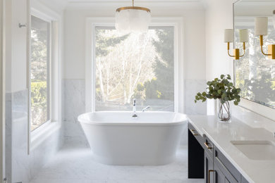 Inspiration for a master bathroom remodel in Vancouver