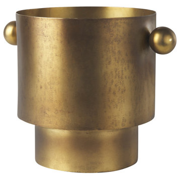 Juno Gold Iron Vase, 9"