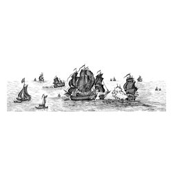 High Seas, Black - Wallpaper
