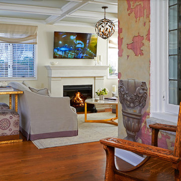 Modern Tuscany Dream Family Room Remodel - Stamford Shippan Point