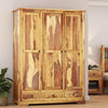 Crossett Solid Wood 3 Door Large Armoire with Hanging Rod