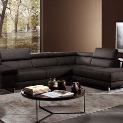 Saggezza B619 Fabric Sectional by Natuzzi Editions - Sectional Sofas