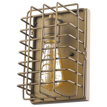 Acclaim Lynden 1-Light Wall Sconce IN41333RB, Raw Brass