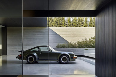 Design ideas for a contemporary garage in Melbourne.
