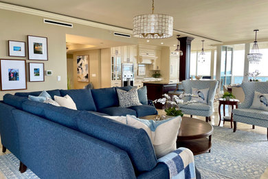 Inspiration for a living room remodel in Grand Rapids