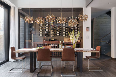 Zen dining room photo in Denver