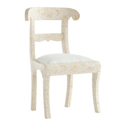 BONE INLAY CHAIR - WHITE - Products