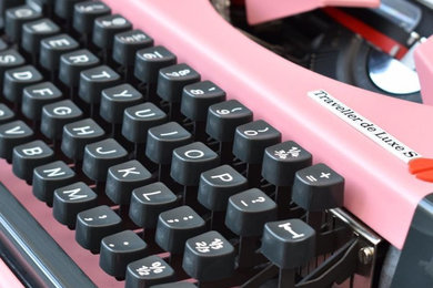 Olympia Traveller Deluxe typewriter.
