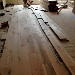 Custom Hand Beveled Rustic White Oak Flooring - Hardwood Flooring