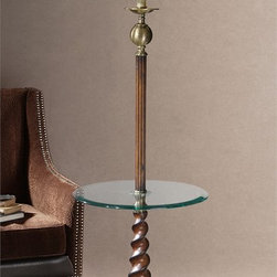 Myron Twist, End Table Lamp Floor Lamp | Uttermost - Floor Lamps