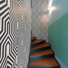 Escaliers x papier peint