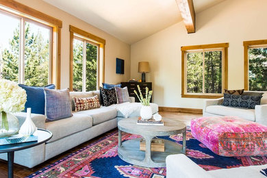 Inspiration for an eclectic living room remodel in Other