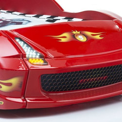 Lamborghini Race Car Bed Red - Kids Beds