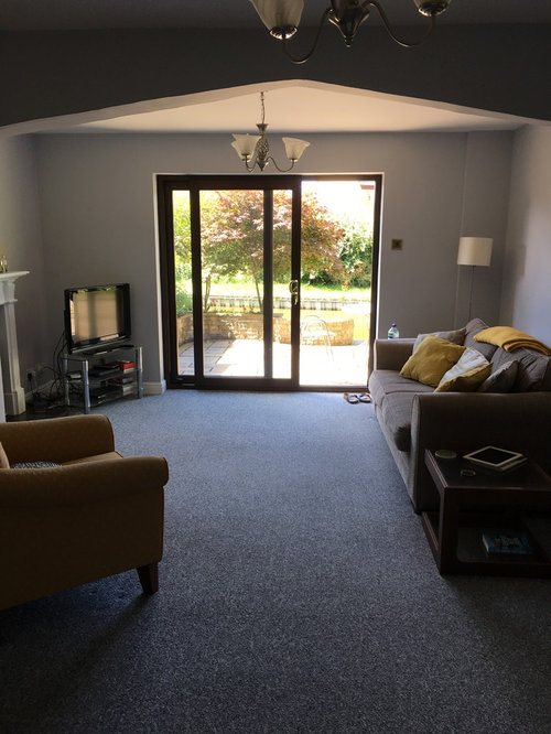 Large Living Dining Room Ideas The Other End Is Just Dead Space Not Sure We Want It As A Dining Room Especially With Open Stairs Leading Off Might Look Bit Daft Any Ideas