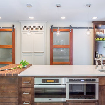 kitchen with industrial touches