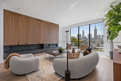 Inspiration for a contemporary living room remodel in San Francisco