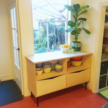 Plywood Kitchen Storage