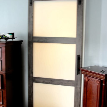 Frosted Glass Barn Door