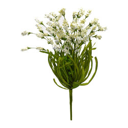 Shea's Wildflower - 20" Larkspur Bush, White - Wreaths And Garlands