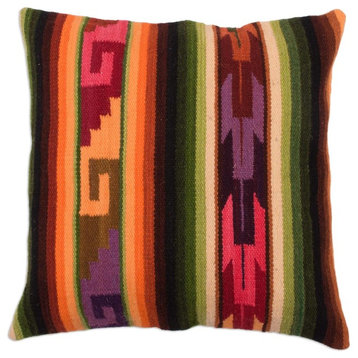 Novica Incan Glory Wool Cushion Cover