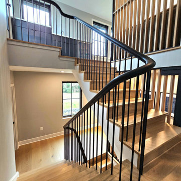 Project #115 | Staircase with Continuous Rail System Without Newels