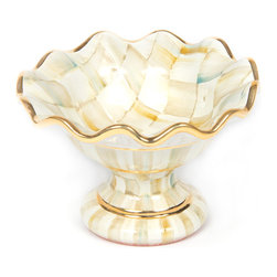 Parchment Check Mini Compote | MacKenzie-Childs - Serving Utensils