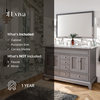 Eviva Elite 48 Grey Double Sink Bathroom Vanity