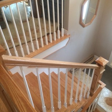 Clear Coat & White Staircases