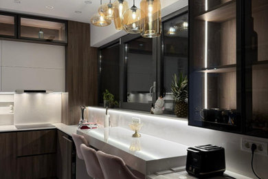Inspiration for a modern kitchen remodel in Orlando