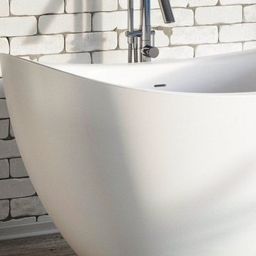 Aquatica Purescape 171 Mini Freestanding Cast Stone Bathtub - Fine Matte