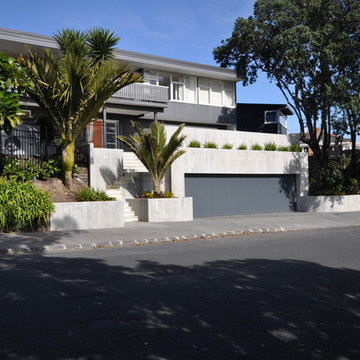 Shuttered concrete garage