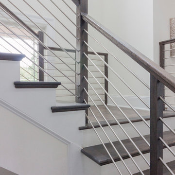 Project #50 | Geometric Staircase with Contrasting Tones