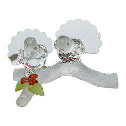Inviting Home Inc. - Crystal Love Doves - Decorative Objects And Figurines