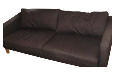 Ikea Dark Grey 3 Seater Sofa And Love Seat