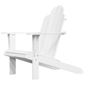 White Adirondack Chair, 30.4W X 37.6D X 37.8H, White