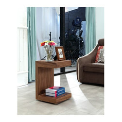 Lino Nightstand | Walnut Veneer - Nightstands And Bedside Tables