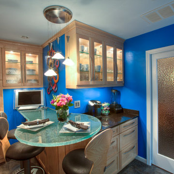 Electric & Vibrant Contemporary Kitchen