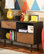 Auburn Sideboard Storage Cabinet, Dark Brown And Walnut Brown