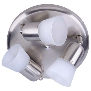 Canarm ICW5351 Omni 3 Light 5"W Accent Light or Wall Sconce - Brushed Pewter