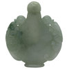 Jade Snuff Bottle With Pair Of Foo Dog Chasing Lucky Fire Ball