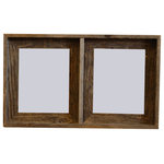My Barnwood Frames - 4"x6" Collage Picture Frame, Barnwood Double Frame - This beautiful 2-opening 4x6 collage frame makes a beautiful rustic wall hanging or one-of-a-kind gift. Each will accommodate two 4x6 photos or paintings. Made in the USA and handcrafted from natural barnwood, this unique frame is ready to ship and comes ready to hang.