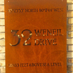 Metal Address Numbers - House Numbers