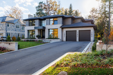 Example of a trendy exterior home design in Toronto