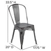 Commercial Grade Metal Indoor-Outdoor Stackable Chair