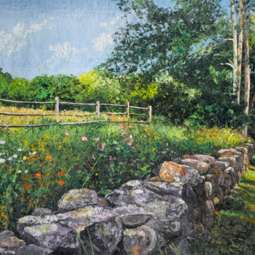 July Afternoon Light, installed, private collection.