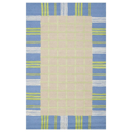 Safavieh Kids Collection, SFK101 Rug, Taupe/Blue, 8'x10'